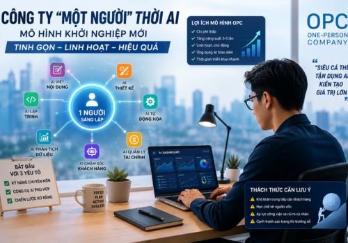 Công ty “một người” thời AI: Mô hình khởi nghiệp mới đang thay đổi thế giới kinh doanh